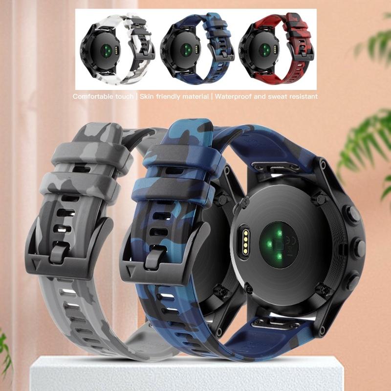 Силиконовый ремешок 22 мм 26 мм для Garmin Fenix7 7X6 5plus Quatix7 6 S60 Epix Pro Gen2 Mk2, аксессуары для ремешка для часов