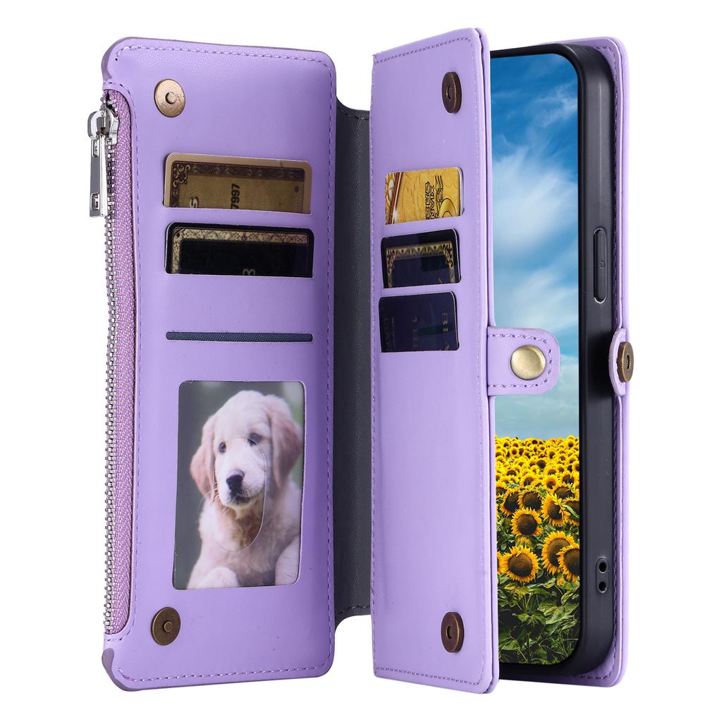 015 Style For Xiaomi 15 Case TPU+PU Leather Wallet Phone Cover with Straps