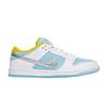 Мужские кроссовки SB Dunk Low FTC Lagoon Pulse White/Lagoon Pulse-Metallic Silver-Speed Yellow