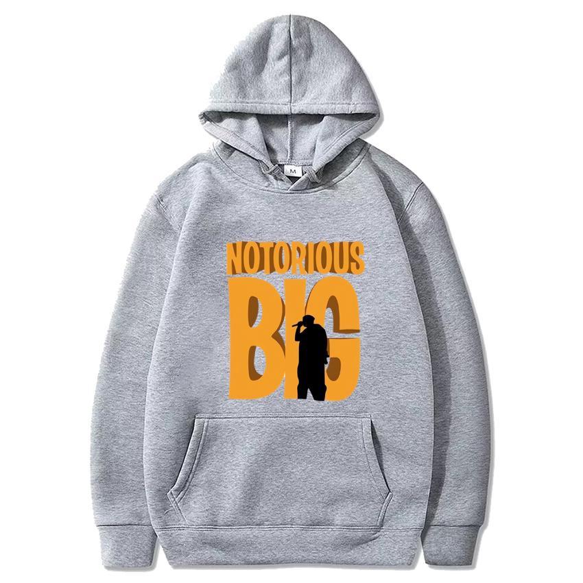 Hot Sale Notorious BIG Hip Hop Vintage Print Hoodie Men Women Casual Fleece Long Sleeve Streetwear Unisex Harajuku Sweatshirt