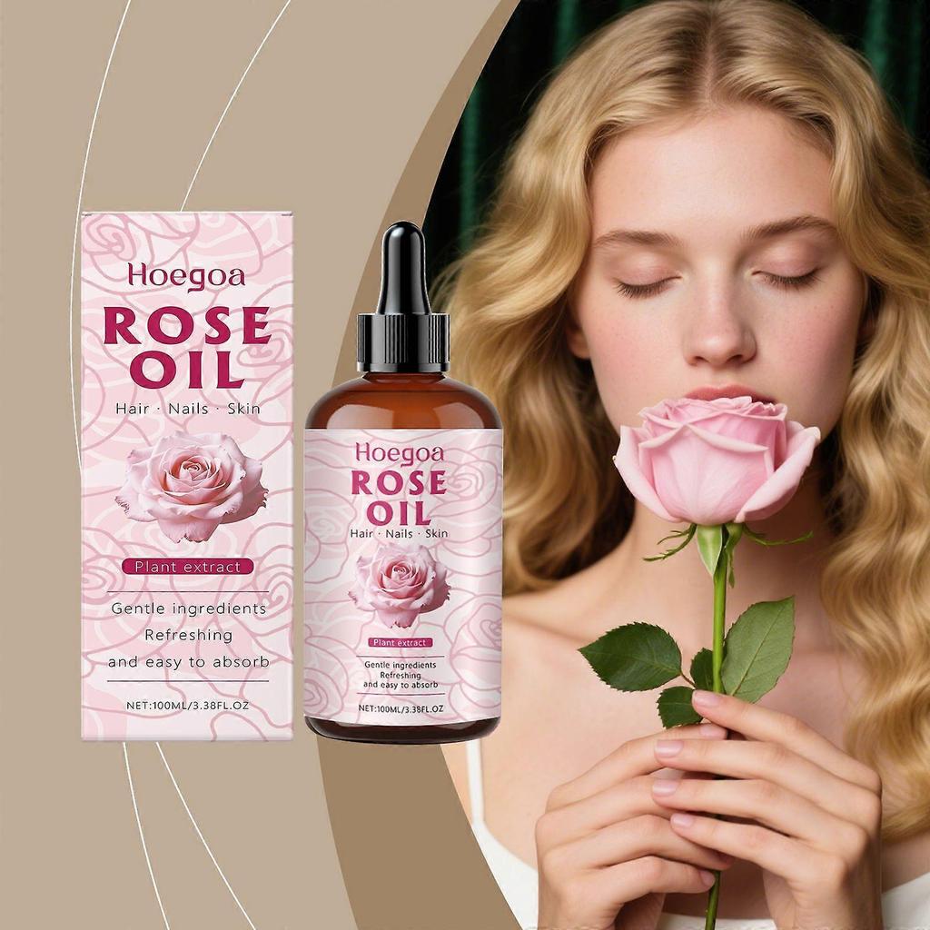 Limited time!!Hoegoa Rose Tender Skin Brightening Essential Oil For Face And Body Universal Absorption Fast Not Sticky, Delicate And Smooth Skin