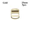 5pcs 3 Colors Slider Adjust Buckles Metal Bag Garment Metal Ladder Lock  DIY Backpack Straps