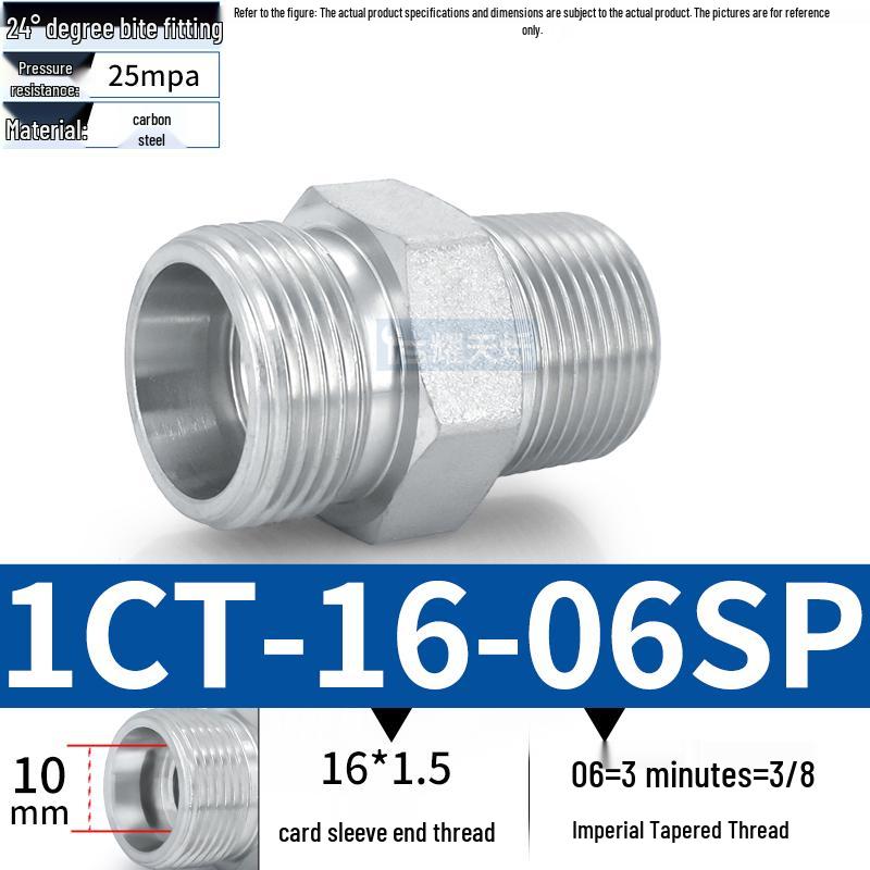 1CT-SP Оцинкованная муфта для гидравлической масляной трубы с переходом под английскую коническую резьбу высокого давления