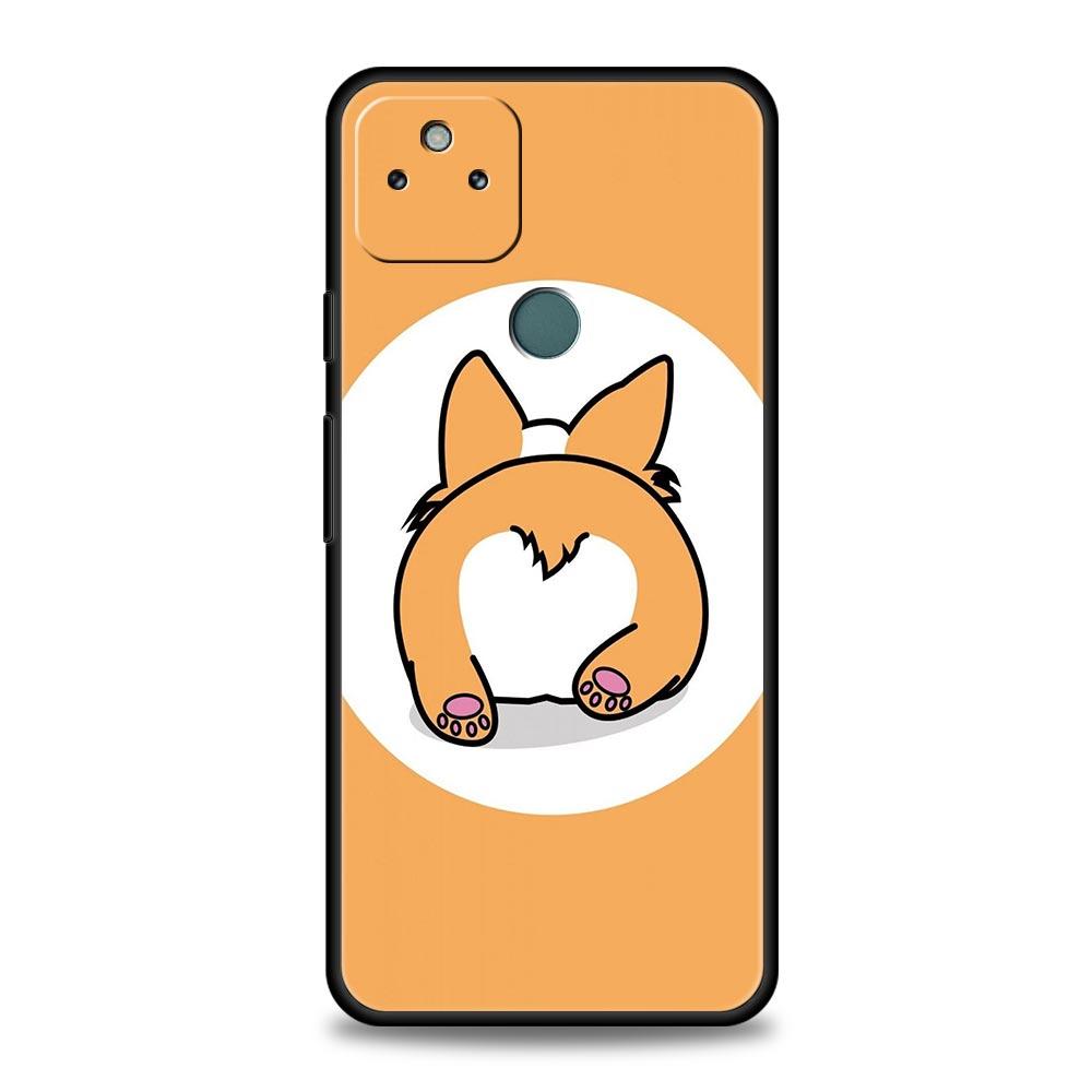 Cute Corgi Dog Phone Case Cover for Google Pixel 10 9 8 7 6 9A 8A 7A 6A Pro Shockproof Soft TPU 10 Pro XL Shell Fundas Capas Bag