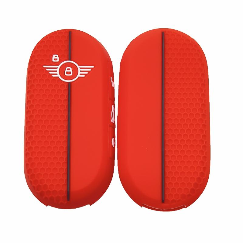 Силиконовый чехол-брелок Cocolockey для 2023-25+ BMW MINI F65 F66 F67 U25 с 4 кнопками, бесключевой пульт для автомобиля, мягкая накладка сбоку