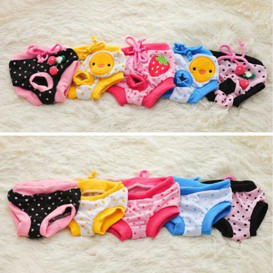 Puntos Pet Female Dog Puppy Diaper Pants Менструальные физиологические гигиенические короткие трусики