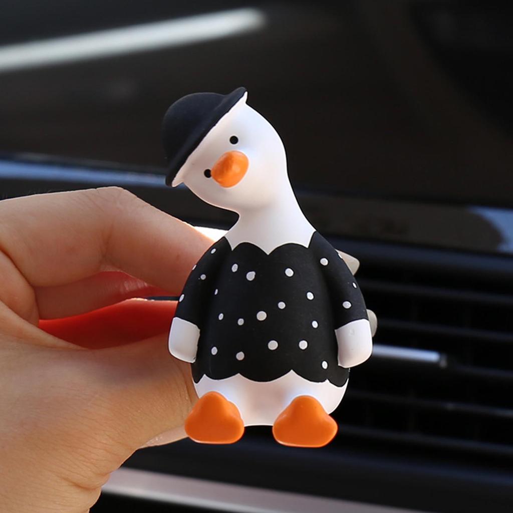 Автомобильный освежитель воздуха в форме милого утенка, диффузор аромата для вентиляционного отверстия автомобиля, зажим для парфюма на дефлектор, украшение с ароматом для вентиляционного отверстия салона