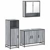 VidaXL Ensemble de meubles de salle de bain 3 pcs Sonoma gris, armoire de salle de bain, placard de salle de bain, meuble de 3300983