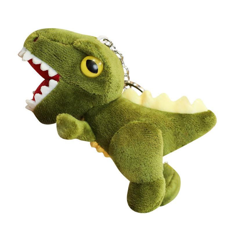 Милый плюшевый брелок в виде динозавра, маленький тираннозавр, мягкая игрушка, идеально подходит для украшения сумки