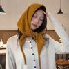 New Autumn and Winter Warm and Versatile Knitted Scarf Triangular Scarf Fashionable and High End Women's Warm Scarf