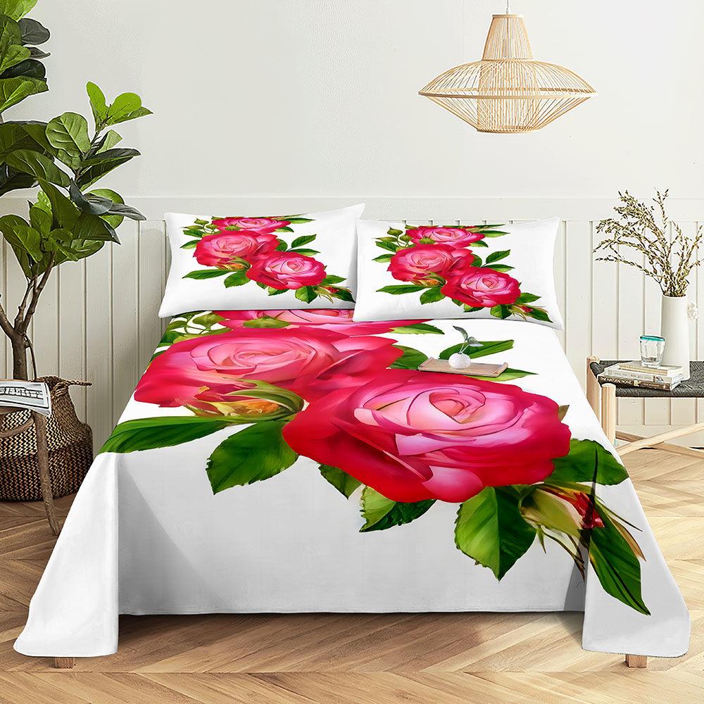 Мягкие простыни с высокой эстетической ценностью, подходящие для всех сезонов, простыни для двуспальной кровати, наволочки