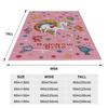 Cozy Rainbows Brite Blanket Stuff Sofa Decorative  Throw Blanket Lightweight Thin Velvet for Office
