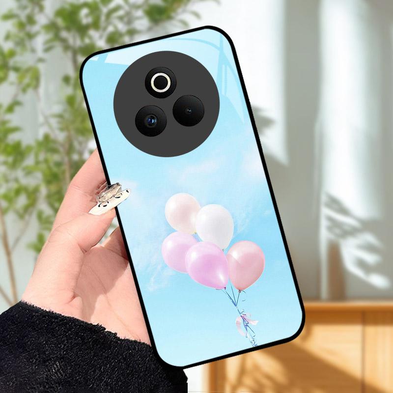 Закаленное Стекло Чехол для Телефона Для OPPO Realme P3 Pro 5G Funda Ударопрочный Жесткий ПК Корпус Задняя Крышка Для Realme P3Pro RMX5032 Coque