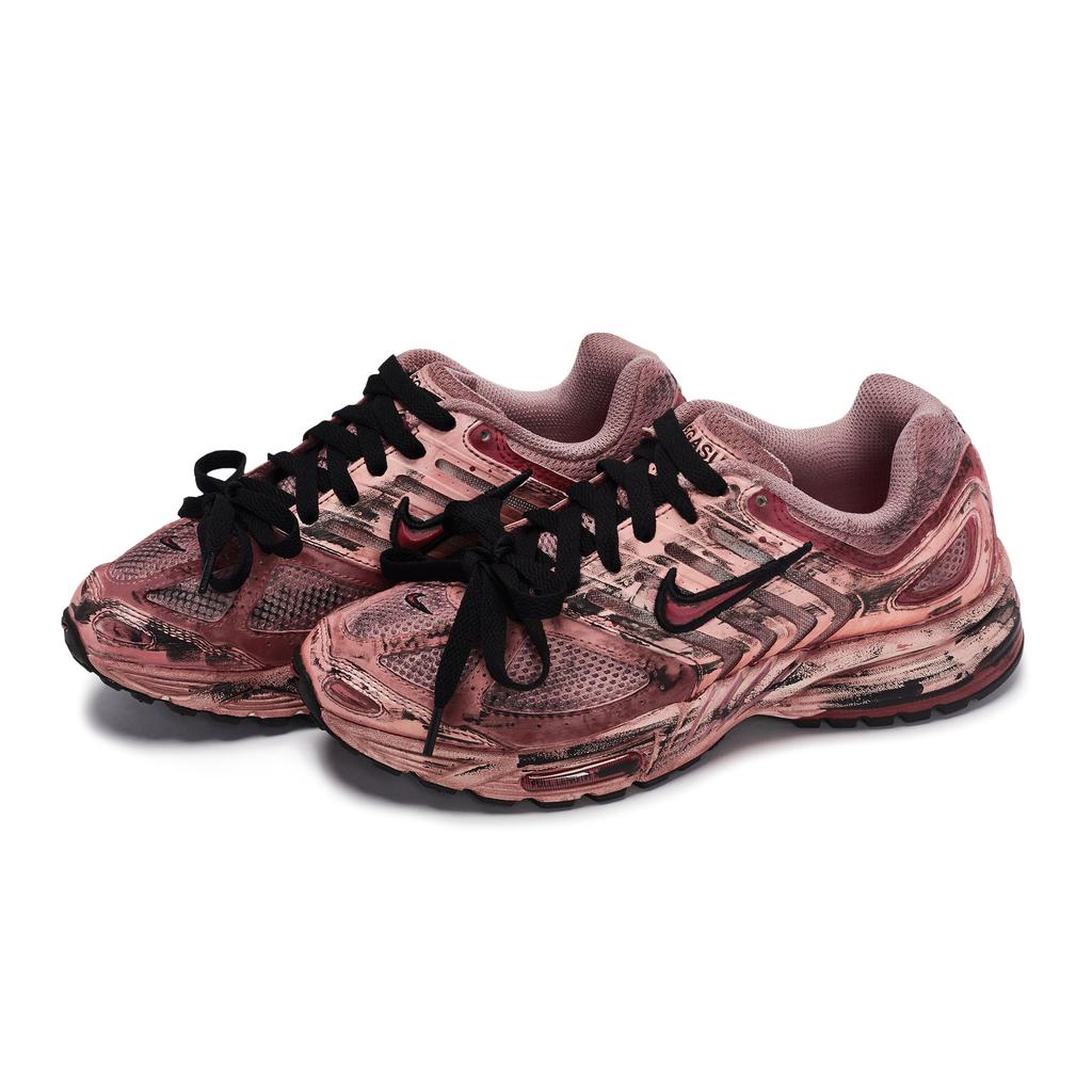 Nike Air Pegasus 2K5 Cushioning Abrasion Resistant Low top Casual City Commuting Running Shoes Women's Black Red HQ5718-101(Team80-S-BOX)