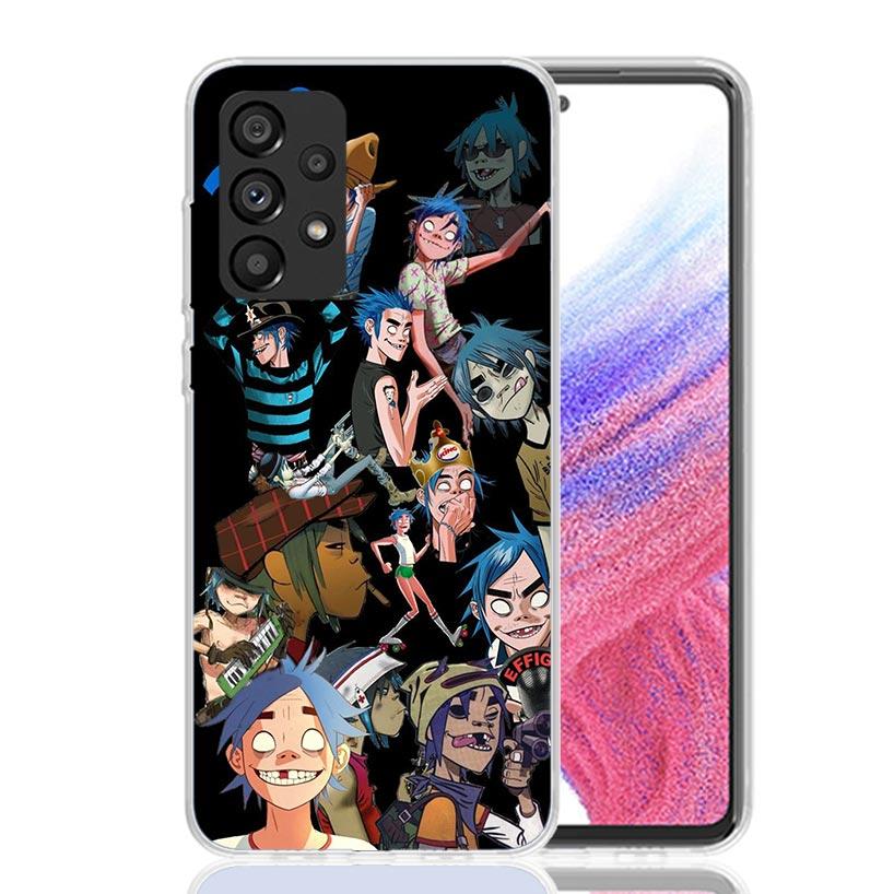 Gorillaz Anime Case Phone Cover for Samsung Galaxy A17 A16 A15 A14 A13 A56 A55 A54 A53 A36 A35 A34 A33 A26 A25 A24 A23 A05S Gala