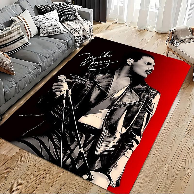 Rock Icon Illustration Carpet suitable as a non-slip mat for the living room or bedroom sofa