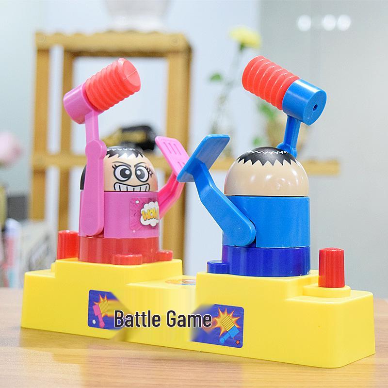 Red & Blue Stick Figure Battle Game: Parent-Child Two-Player Attack & Defense Toy for Kids