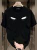 AmericanStyle Summer Short Sleeve TShirt Trendy Versatile Casual Polyester Tops For Young Unisex Unisex Daily Streetwear