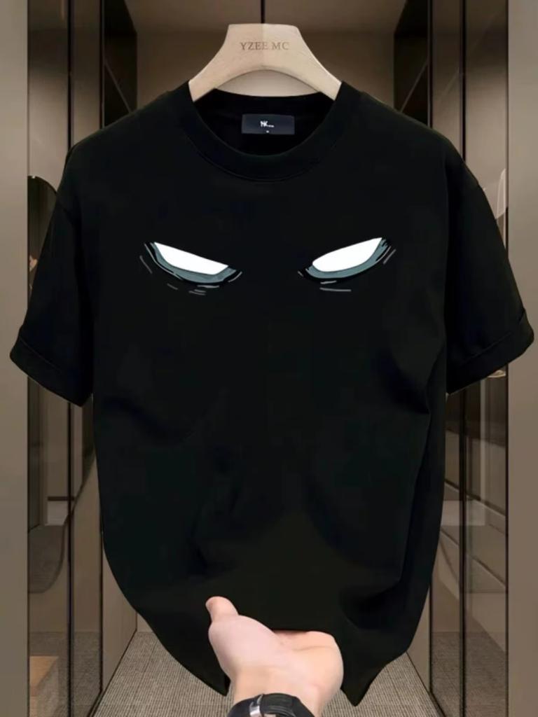 AmericanStyle Summer Short Sleeve TShirt Trendy Versatile Casual Polyester Tops For Young Unisex Unisex Daily Streetwear