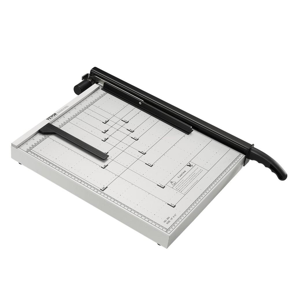 Paper Cutter, Guillotine Trimmer, 18" Cut Length, 20 Sheets Capacity, Heavy Duty Guillotine Paper Cutter with Guard Rail/Blade Lock for