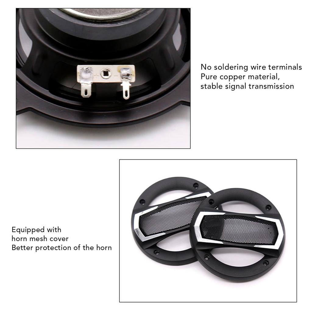 1 пара автомобильных динамиков, 6 дюймов, коаксиальные динамики, 350 Вт, автомобильный модифицированный динамик, черный внедорожник, обновленная замена динамика