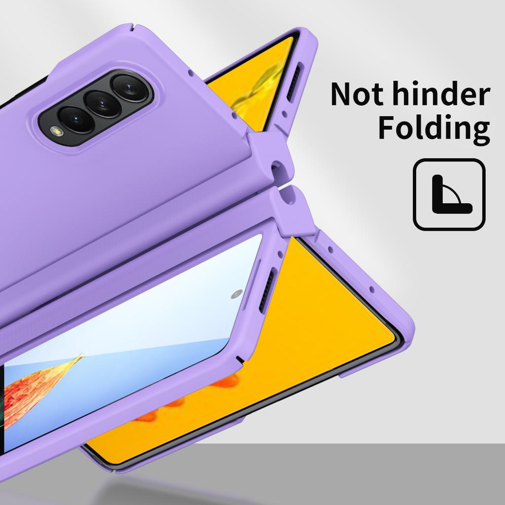 Full Body Glass Film Phone Case For Samsung Galaxy Z Fold4 5g Fold 4 Fold3 Fold2 Fold 3 2 Zfold4 S Pen Holder Folding Cover
