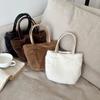 Plush Bag Women's Fluffy Bag Portable Bucket Bag New Autumn and Winter Fluffy Messenger Bag Bag