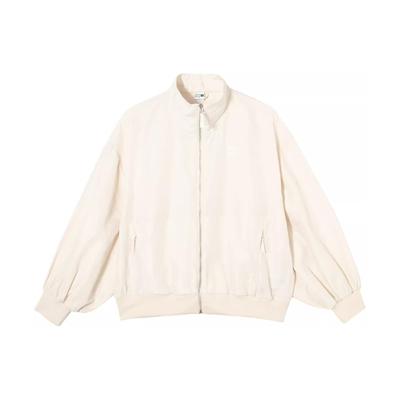 Куртки Nfuse однотонные свободные с лацканами на молнии женские куртки белоснежные 628392-87