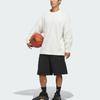 adidas Баскетбольная футболка с длинным рукавом свободного кроя, спортивный топ унисекс KB7555
