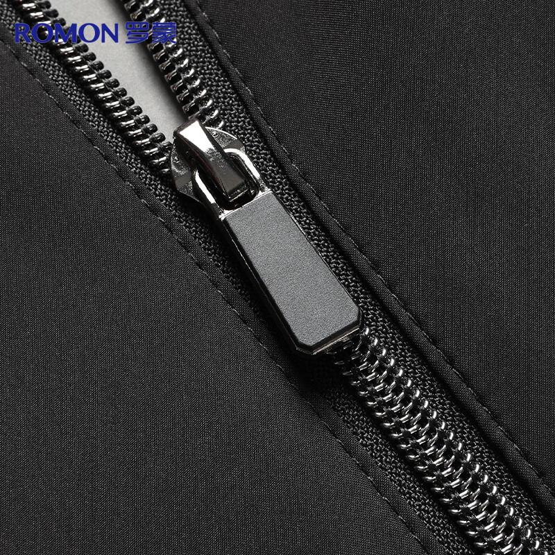 Romon Men's Wool Blend Stand Collar Padded Jacket