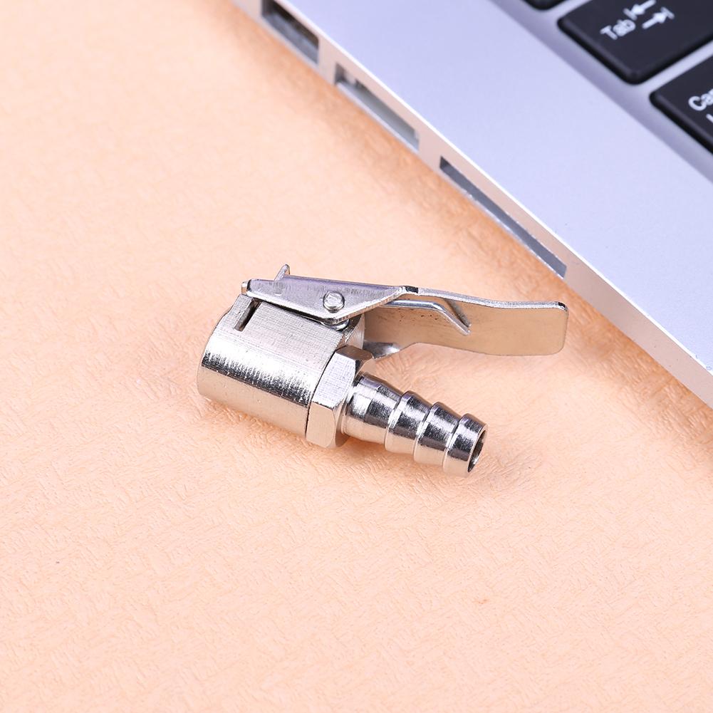 8mm Brass Car Truck Tire Inflator Air Valve Connector Clip-on Air Chuck