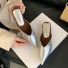 Мода Лето Весна Роскошные Балетки Женские Тапочки Женские Шлепанцы Сандалии Обувь Мода Остроносые Балетки Тапочки Обувь Для Женщин Мюли