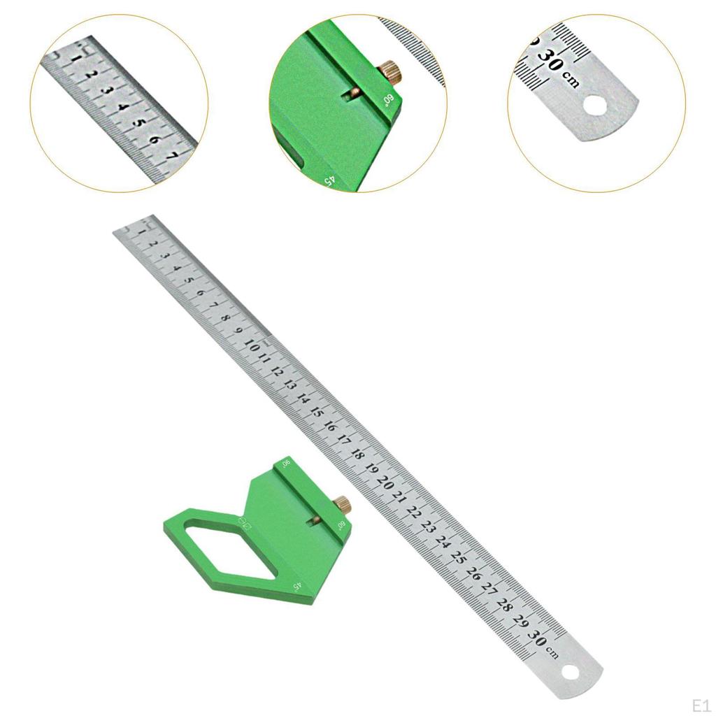 Woodworking Scriber Marking Line Ruler Gauge Easy Carrying Sturdy Slide Rule Positioning Block