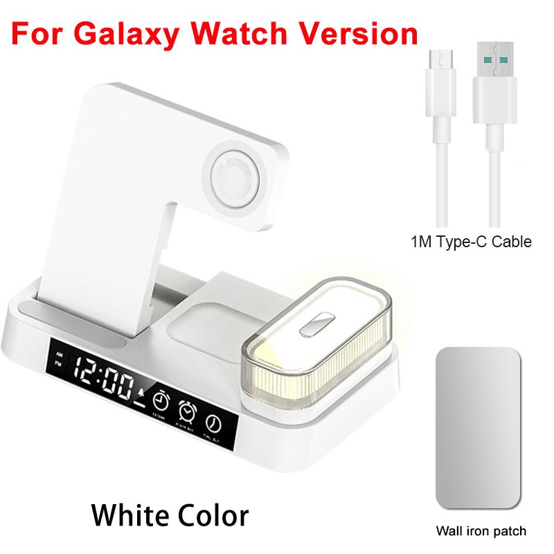 Беспроводное зарядное устройство 3 в 1 для Samsung Galaxy S23 S22 S21 Ultra, 30 Вт, станция быстрой зарядки для Galaxy Watch 5/5 Pro/4, подставка для зарядных устройств
