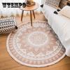 Round Carpets for Living Room Vintage Floral Large Area Home Decor Luxury Bohemian Exotic Art Soft Bedroom Polyester Rugs