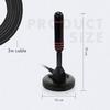 Antenne TNT intérieure - Leyf &amp; HDLine - HD990T - Mini UHF/VHF - Gain 25 dB - Support magnétique 6 cm