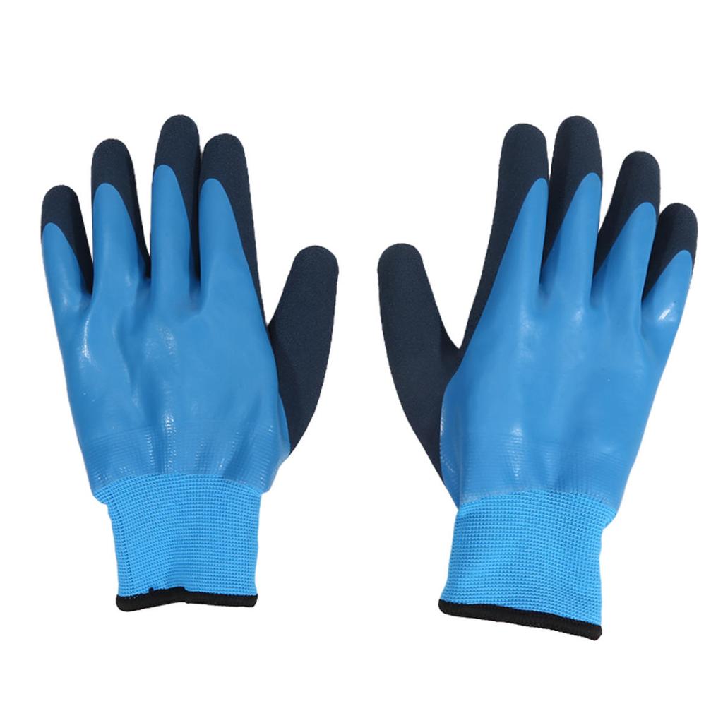 1 пара Зимние Водонепроницаемые Рабочие Защитные Термоперчатки Противоскользящий Захват Садовые Перчатки для Защиты Рук Рабочего Строителя