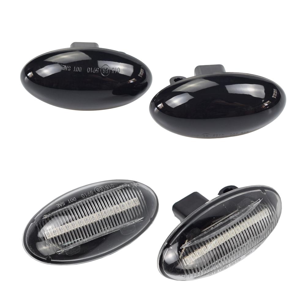 Динамический мигающий светодиодный боковой габаритный огонь указателя поворота для Peugeot 307 206 607 407 1007 107 4007 Partner Expert Индикаторная лампа