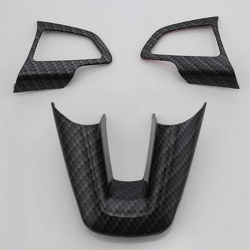 Три стиля ABS-краски, украшение на руль автомобиля, наклейка с блестками для Ford Focus 4 MK4 2014 2015 2016 2017