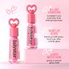 Julystar Heart-Shaped Lip Gloss, High Shine Mirror Finish, Hydrating & Moisturizing Clear Pink Lip Tint, Non-Sticky & Long Lasting Liquid Lipstick