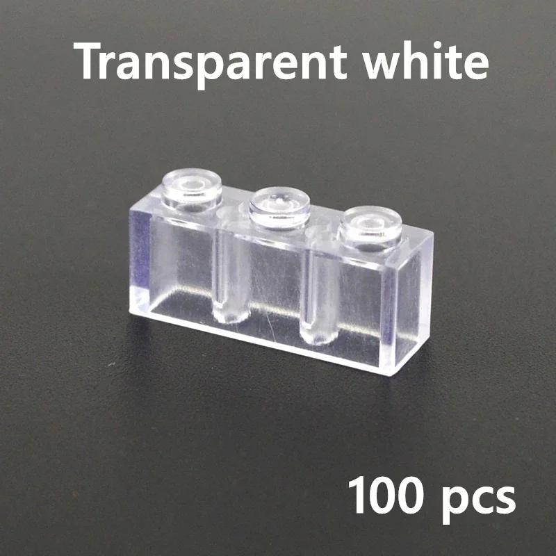 MOC Transparent Bulk Bricks 1x1 2x4 1x4 Clear Building Block Wall Panels and Baseplates