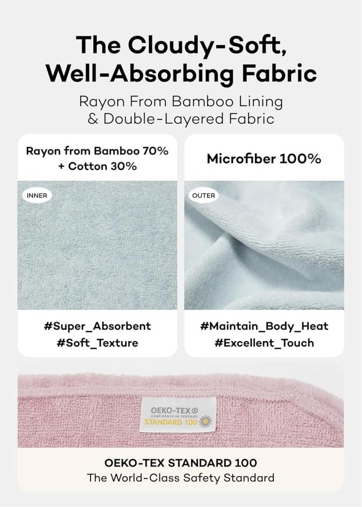 Konny Детское полотенце с капюшоном Предотвращает переохлаждение после купания Для купания с капюшоном Для младенцев от 0 до 3 лет (Конни) Сертифицировано Oeko-Tex, для купания, Мягкое, Впитывающее,