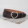 Gothic Love Heart Belts Punk Pin Buckle Waistband Fashion Waist Band  For Women Man