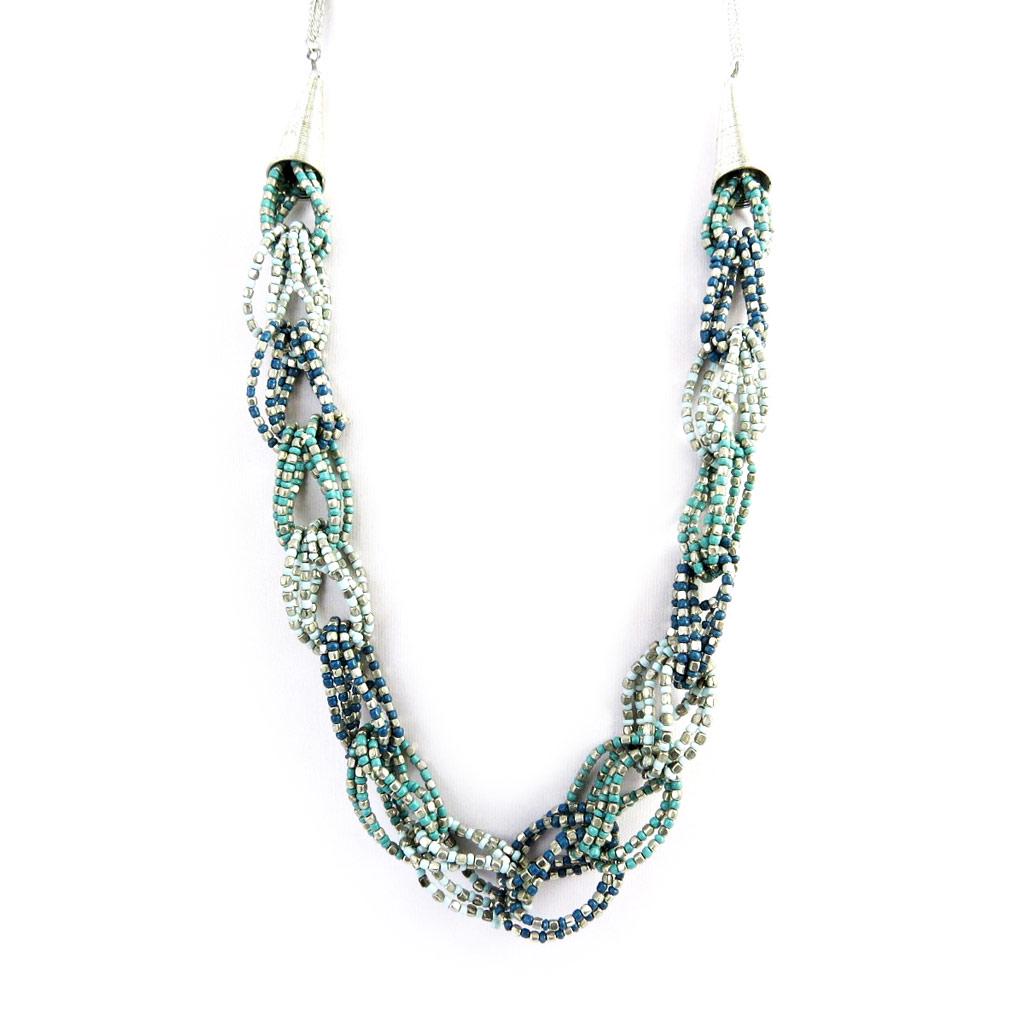 Les Trésors De Lily [L7966] - Designer Long Necklace 'Kilimanjaro' Turquoise Green