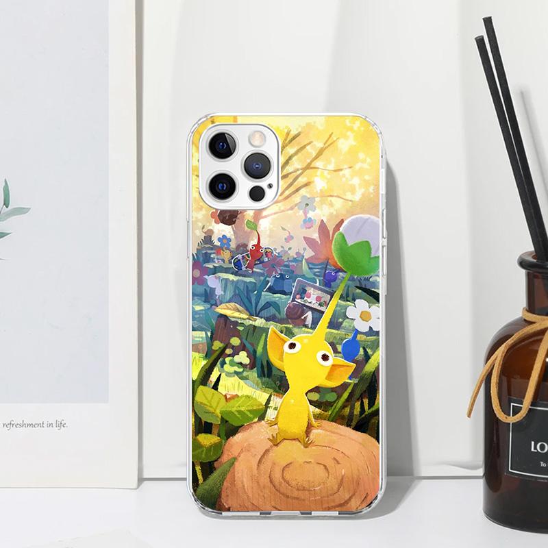 Game P-PikminS 4 Phone Case For Iphone 17 Air 16 15 Plus 16E 14 Pro Max 13 Mini 12 11 7 8 SE Fundas Soft Back Cover 17 Air 16 15