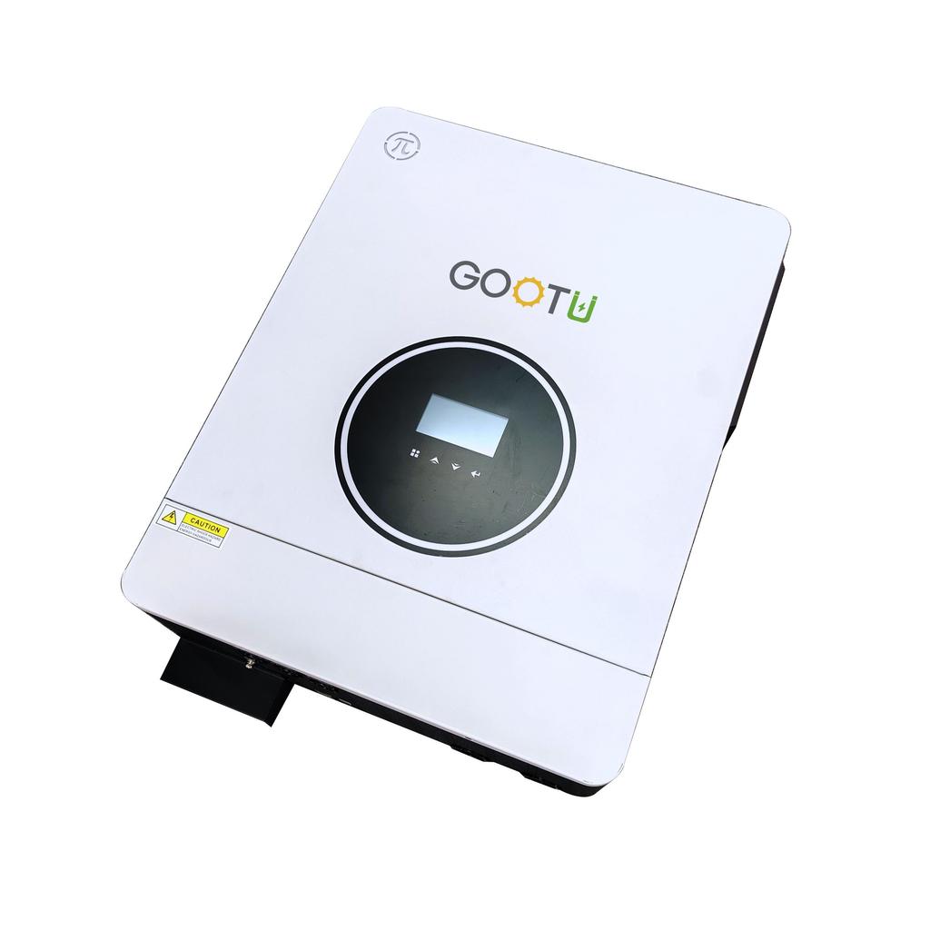 GOOTU 8.2KW Hybrid Solar Inverter Dual Output 48V MPPT 160A Pure Sine Wave On/Off Grid for Home Power Supply