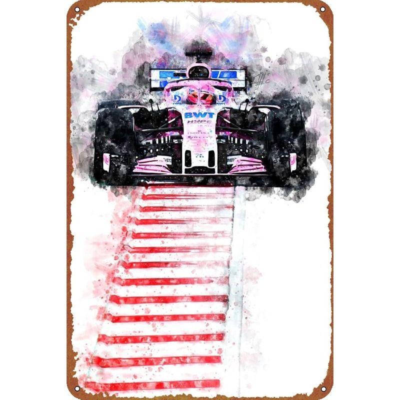 Авангардная автомобильная металлическая художественная картина для декора гаража