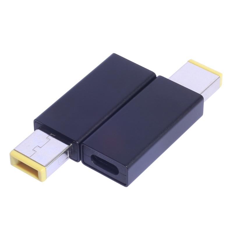 Адаптер-конвертер USB C для быстрой зарядки в квадратный порт, преобразователь Type C в PD100W, легко подключайте несколько устройств