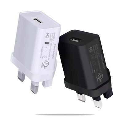 Мобильное зарядное устройство UK 3-pin 5V2A с USB-портом и быстрой зарядкой 1A