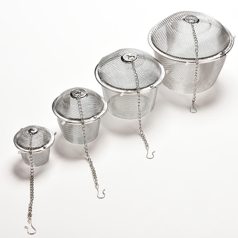 Практичный сетчатый фильтр для чайных шариков и специй, фильтр для заварки, травяной фильтр из нержавеющей стали